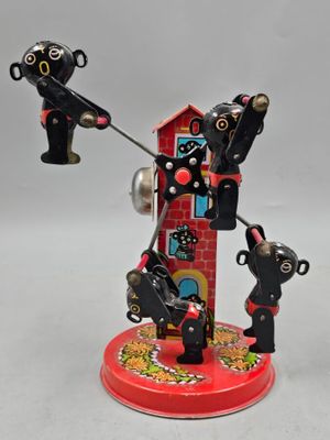 95 / C5 / Jouet mécanique allemand "le manège" ht 22 c… - Photo 1