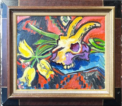 Jean PREVOST (née en 1934). Le crâne de chèvre.