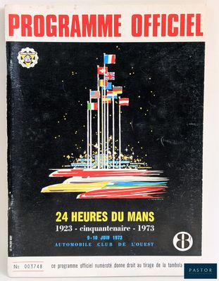 programme officiel - 24 Heures du Mans - 1953