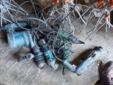 a picture of a pile of electrical equipment on the floor