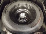 a close up of a tire on the ground
