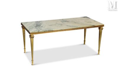an image of a table with a marble top and gold legs