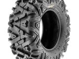 an atv tire on a white background