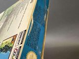 a box with a picture on it sitting on top of a table