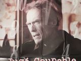 L'affiche du film « Juste coupable » est accrochée au mur.