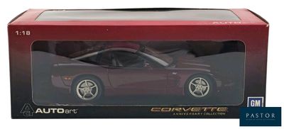 the toy car is in the box on the white background