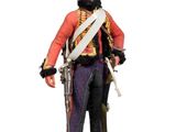 figurine of a man in uniform with a sword and a knife