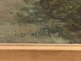 an image of a painting of a tree in a field