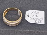 an image of a gold ring with diamonds and a price tag