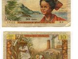 deux billets de banque différents sur lesquels figurent une femme et un homme