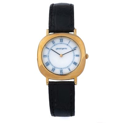 an image of a close up of a wrist watch with roman numerals