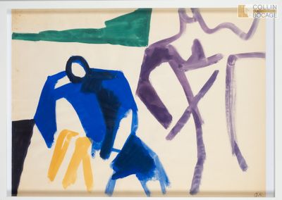 une image d'un tableau représentant un homme et une femme assis sur un banc