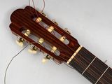 a close up of a guitar with a string attached to it