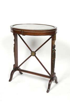 an image of a small table with a glass top on a white background