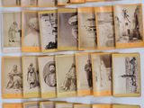 an old photo of a collection of photographs of people and animals