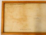 a picture of a painting on the wall with writing on it