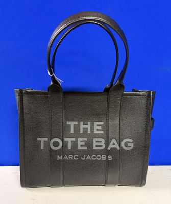 a black tote bag with the tote bag logo on it