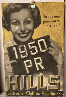 une affiche représentant une femme tenant une pancarte sur laquelle on peut lire « 1950 par heure »