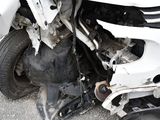 a picture of a car that has its front wheel on the ground