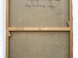 an old picture frame with a message written on it