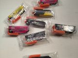 a lot of different colored pencils in a plastic bag