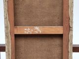 an image of a painting of a wooden frame with a number on it