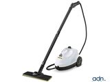 the steamer is clean and ready to use on the floor