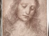a drawing of a woman ' s face in a box