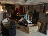 a garage with a lot of stuff in it