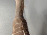 a stuffed antelope that is standing in a room