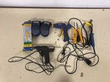 a lot of tools that are laying out on the floor