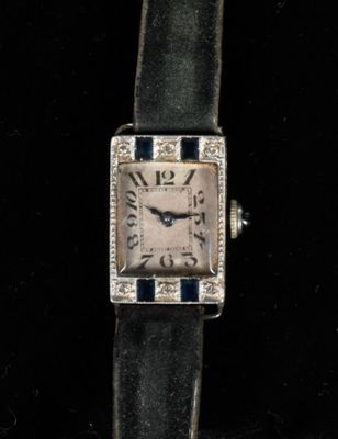 Montre Art Déco Or. Montre de dame Art Déco en or gris 750/°…