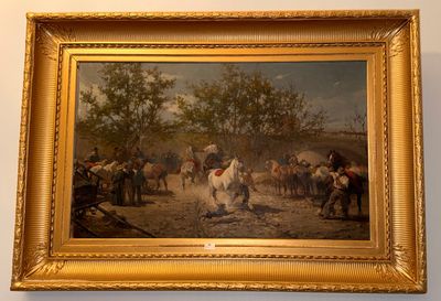 une image d'un tableau sur le mur d'une pièce