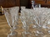 a lot of glasses on the table ready to be used
