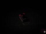 an image of a red light in the dark