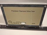 a sign that says precision diamond wire saw on it