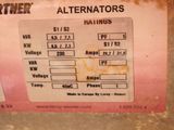 a picture of an alternators label on the side of a machine