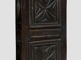 an image of a wooden cabinet with two doors