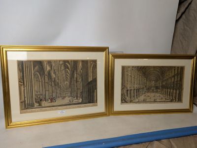 two framed pictures on a bed next to a blue pencil