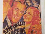une affiche du film « Extravagant Deers », avec Jean Arthur
