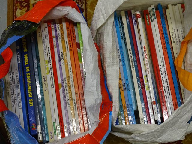 Lot de BD modernes : Cédric, Tintin, Astérix, Boule et Bill, Sylv...