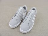 adidas superstar shoes in grey and white with white soles