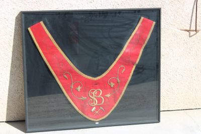 Collet ou plastron cérémoniel d'une corporation de métier en…