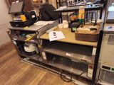 many items that are on the shelves in the room