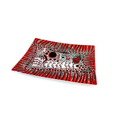 Yayoi Kusama Assiette “LES FEMMES ATTENDENT L'AMOUR, MAIS LE…