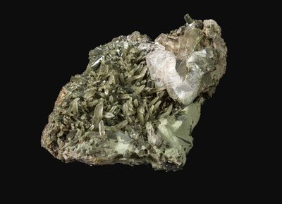 QUARTZ ET CALCITE PIECE ANCIENNE MARONNE (15cm)