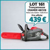 CRAMER. Tronçonneuse 48 V 48CS18, sans batterie