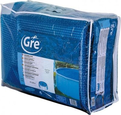 un grand sac bleu rempli d'une bâche de piscine bleue