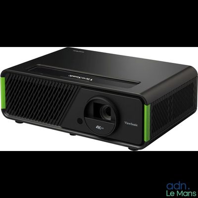 une image représentant un projecteur noir orné de touches de vert