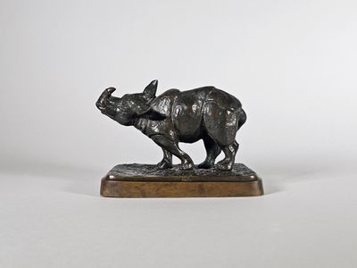 Antonio AMORGASTI (1880-1942) Rhinocéros indien.